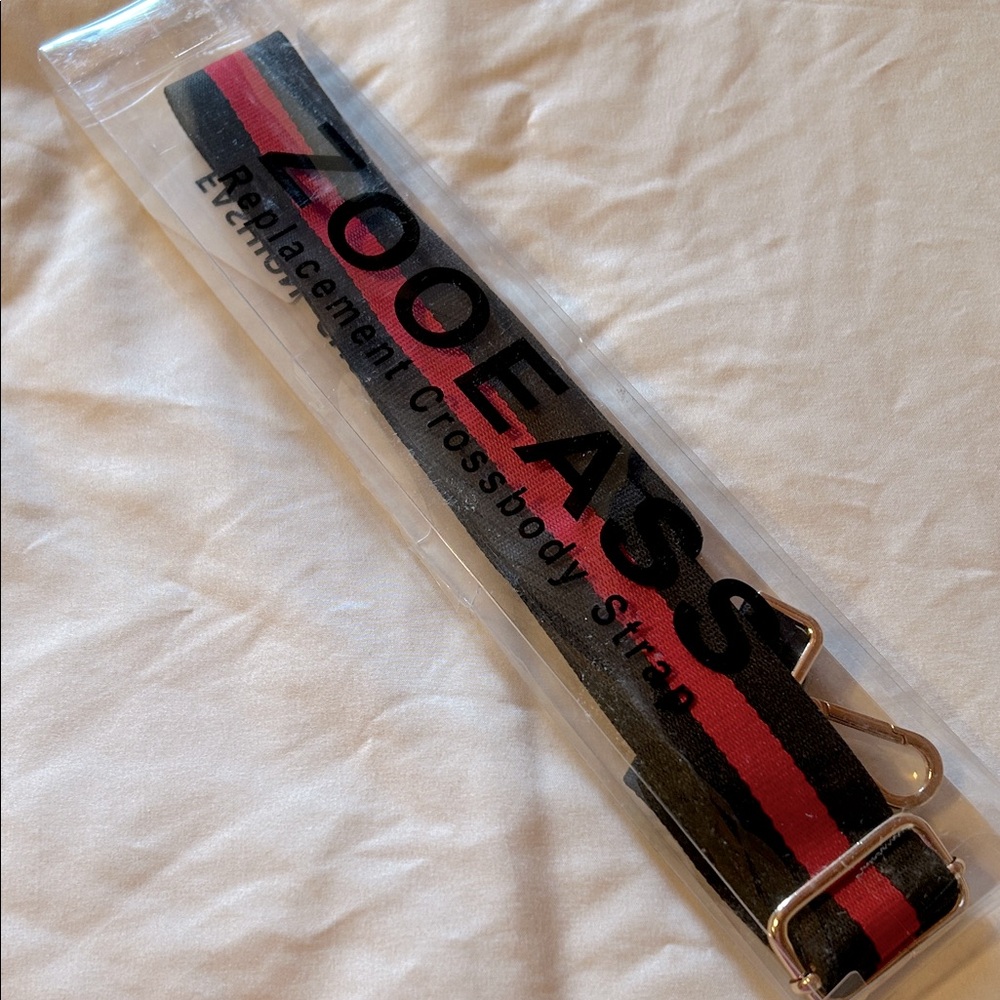 Black and Red Replacement Crossbody Strap